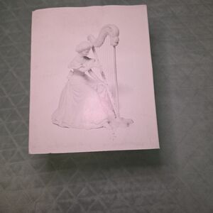 Department 56 Winter Silhouette Christmas Concerto Harpist Figurine  Retired